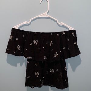 PACSUN KENDALL & KYLIE Off-The-Shoulder Shirt